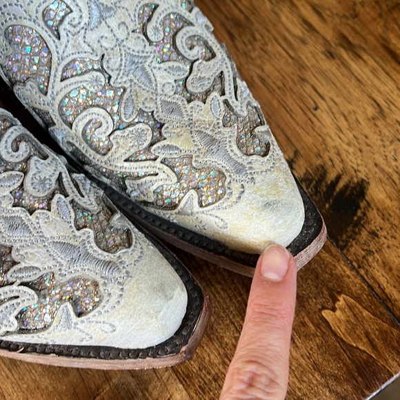 Corral Kids White Embroidered Boots - Picture 16 of 16